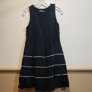 Duffield Lane Navy Mini Dress with White Stripes